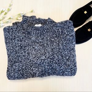 Topshop NWT Grey Cowl Neck Chunky Sweater